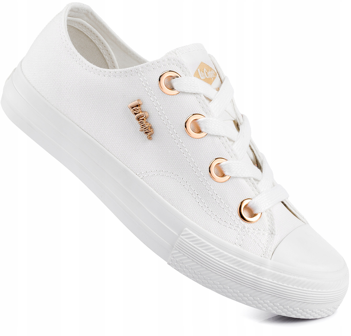 LEE COOPER DAMSKIE BUTY TRAMPKI KLASYCZNE SPORTOWE BIAŁE