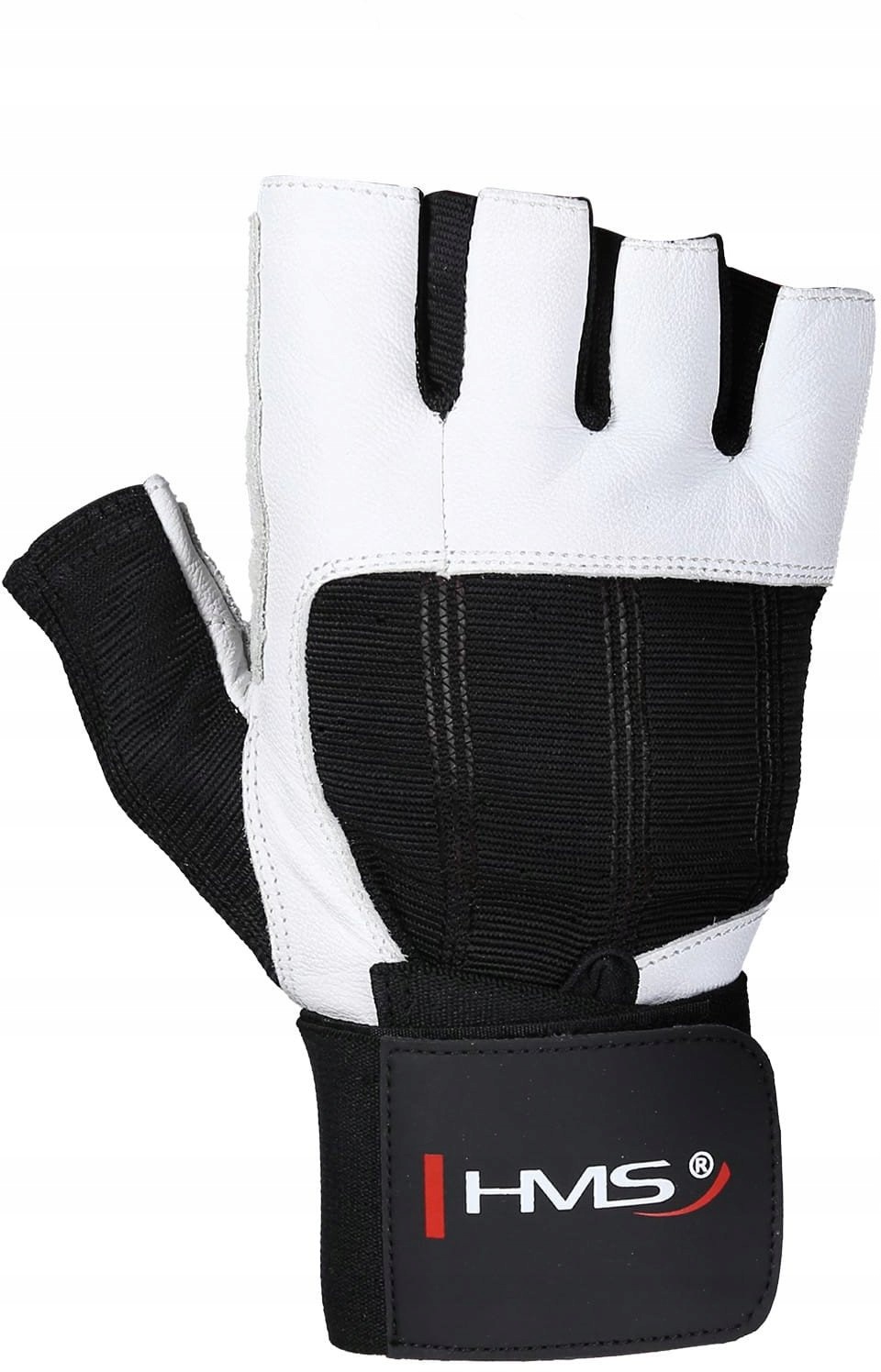 Hms RST04 White-black Rozm. M Rękawice Na Siłownię