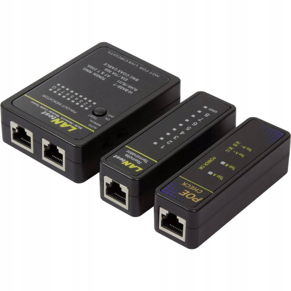 Tester kabli sieciowych LogiLink WZ0015P z programatorem PoE