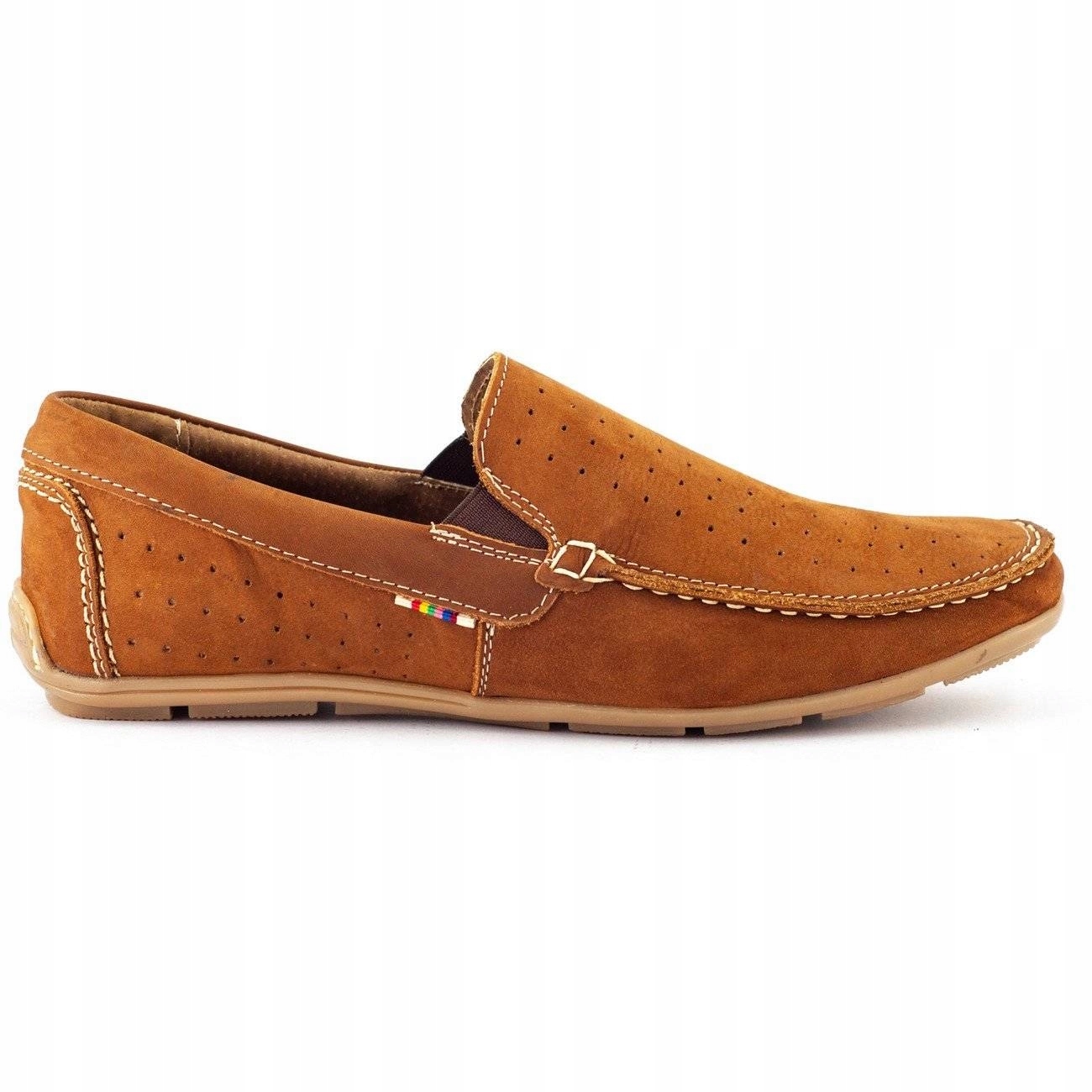 

Buty męskie mokasyny skórzane 890 rude 41