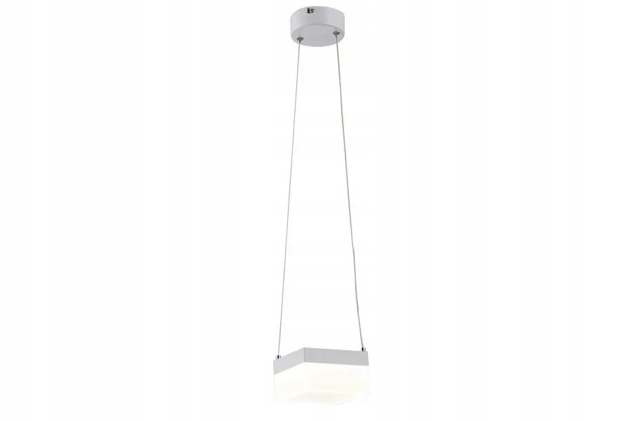 Moderní závěsná Led lampa bílá čtvercová 12 cm 4000K Reality