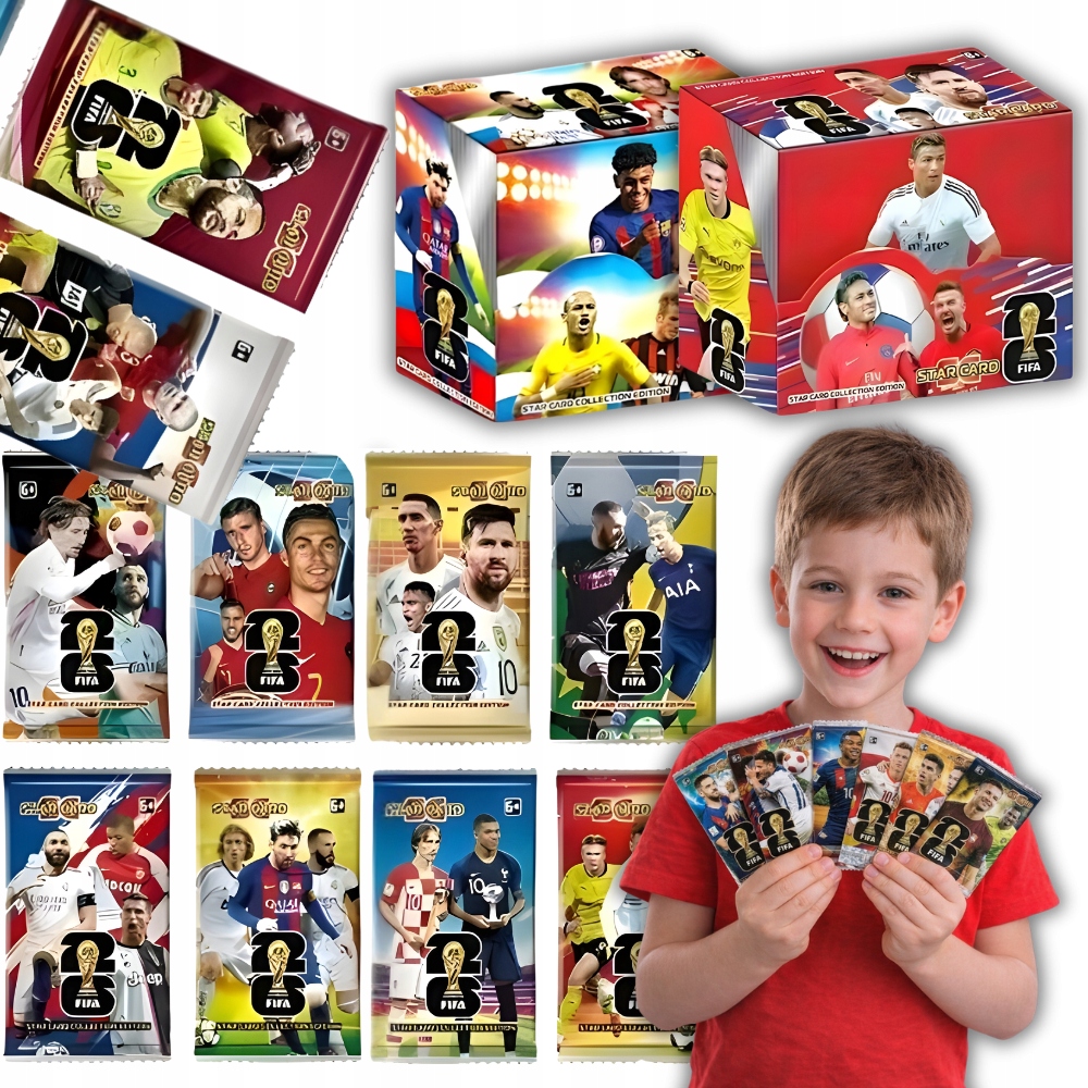 ФУТБОЛЬНЫЕ КАРТЫ 288 КАРТ MEGA BOX WORLD STARS 36 САШЕ ФУТБОЛЬНЫХ КАРТ