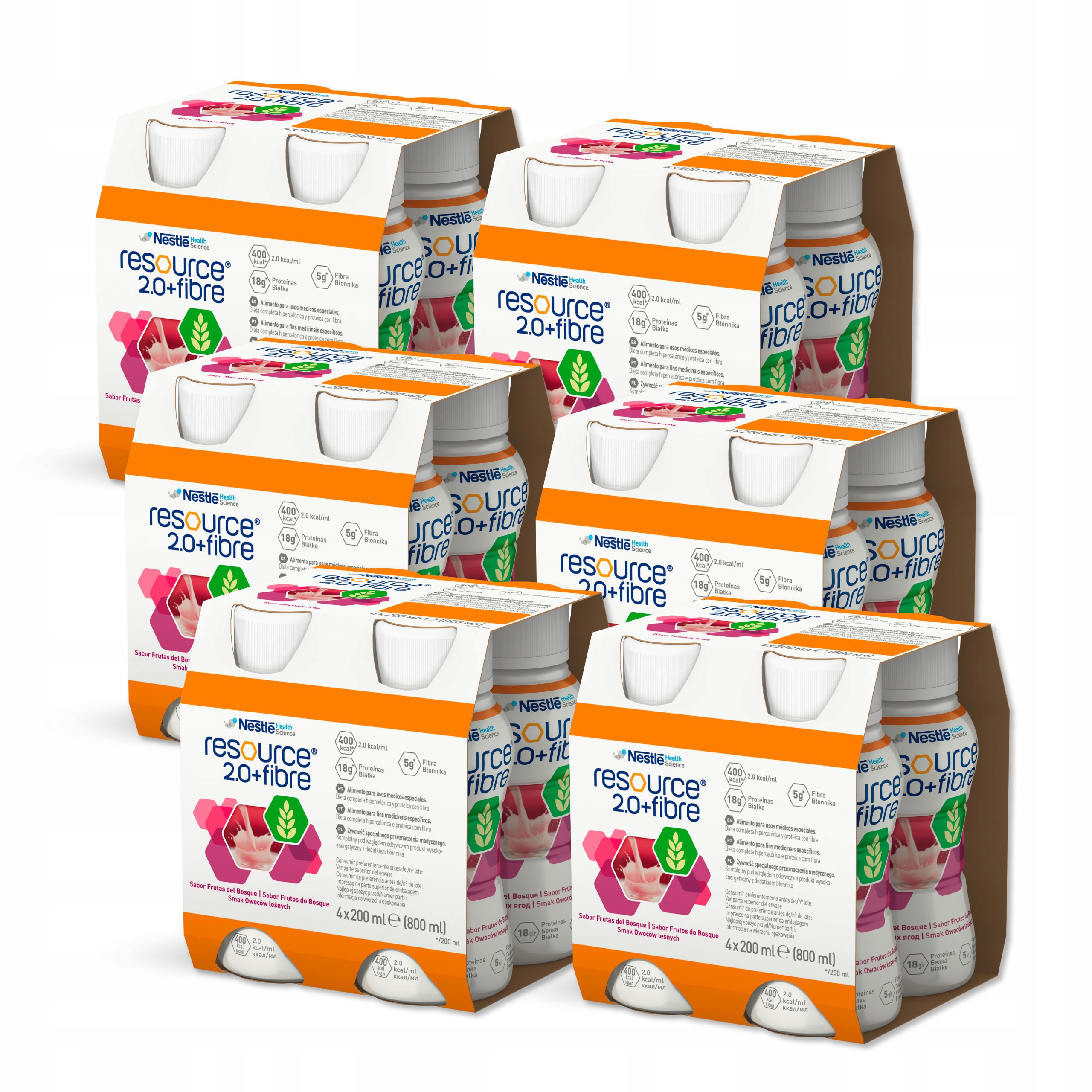 Nestle Resource 2.0 Fibre owoce leśne 24 x 200 ml