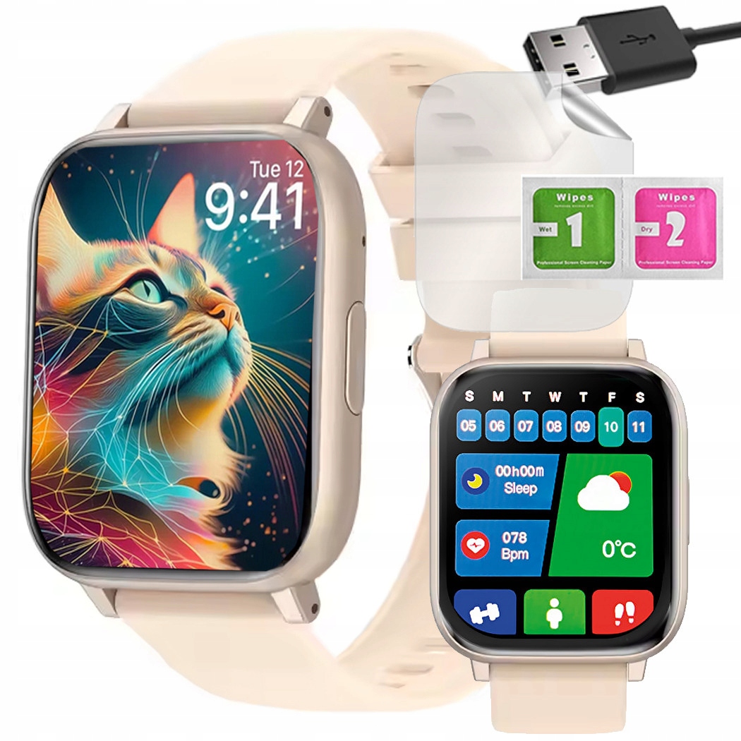 Chytré Hodinky s Bluetooth hovory – Monitor srdečního tepu, Sport, Menu, Pl, Hodinky