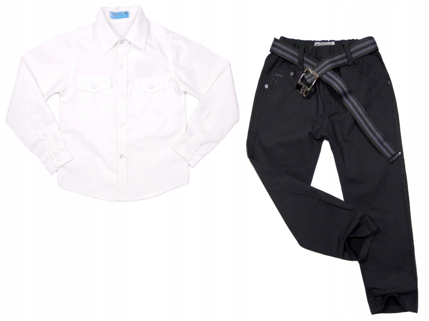 

Czarne spodnie Biała koszula Ceremony 110 wizytowe