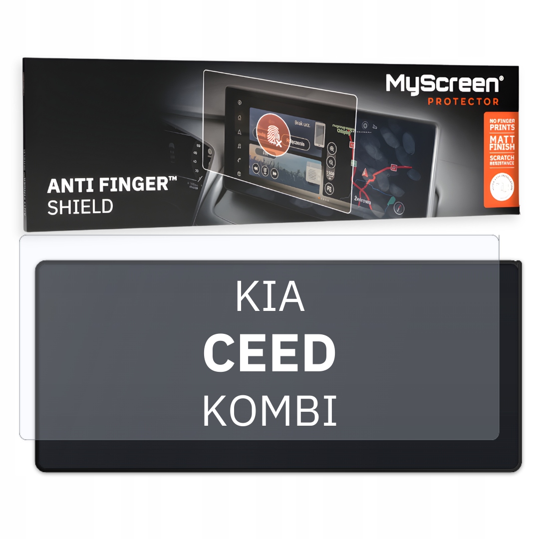 Matná fólie pro Kia Ceed Kombi 2021 10,25" MyScreen s ochranou proti odlupování prstů