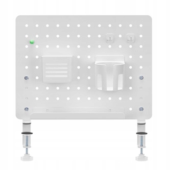 Powerton Ergo Pegboard Organizer na biurko, szary