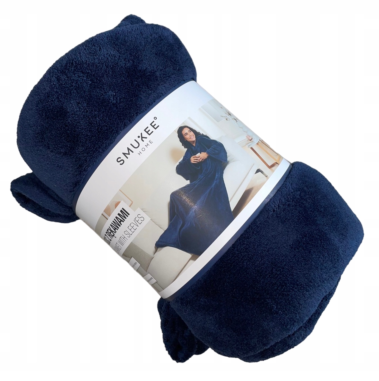 KOC Z RĘKAWAMI GRUBY 150X180 CM