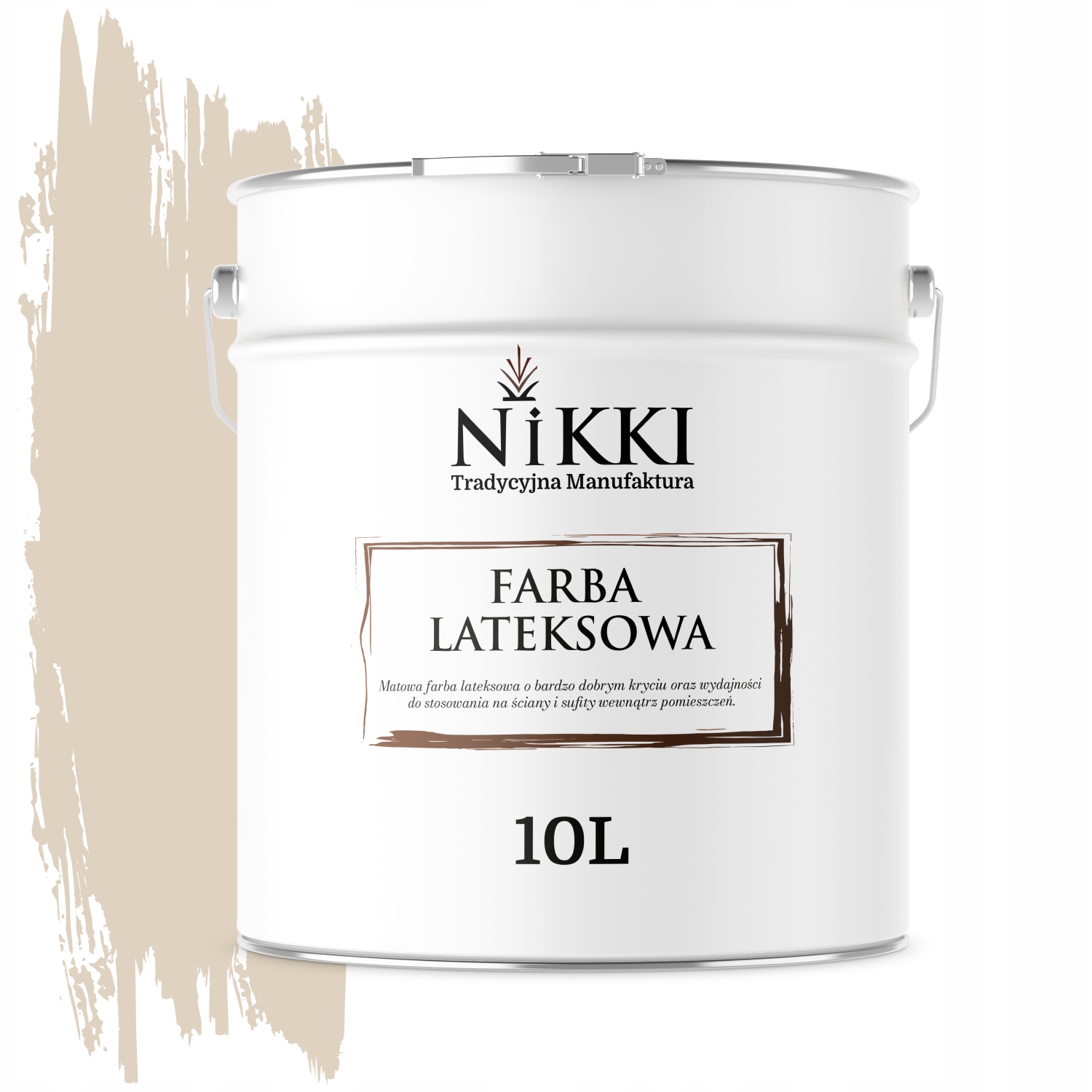 Latexová Farba Na Stenu Béžová Svetlá H4164 10L Hlboká Matná Na Steny