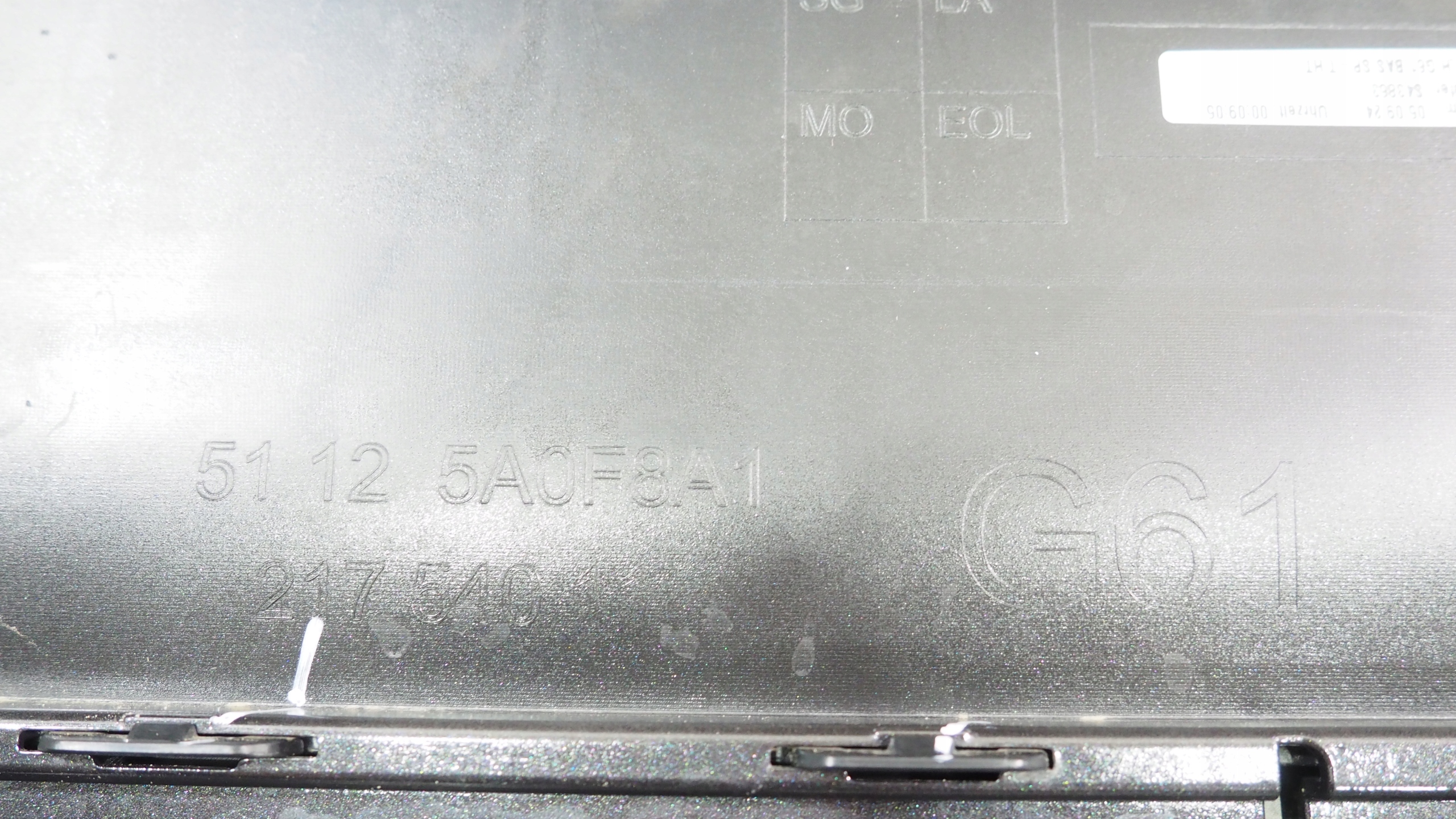 BMW 5 G61 bumper rear part rear 5A0F8A1