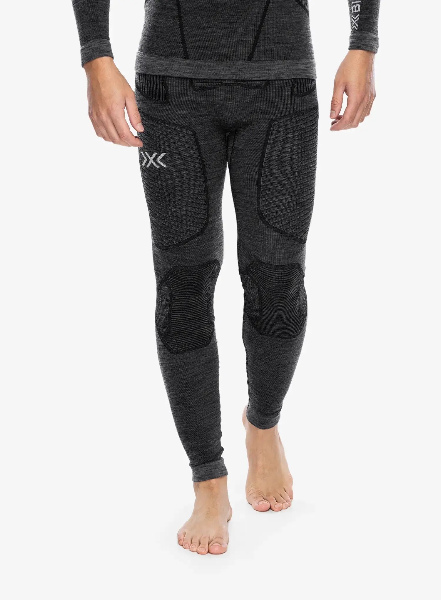Termoaktivní legíny X-Bionic Symbio Merino Pants rhino grey M