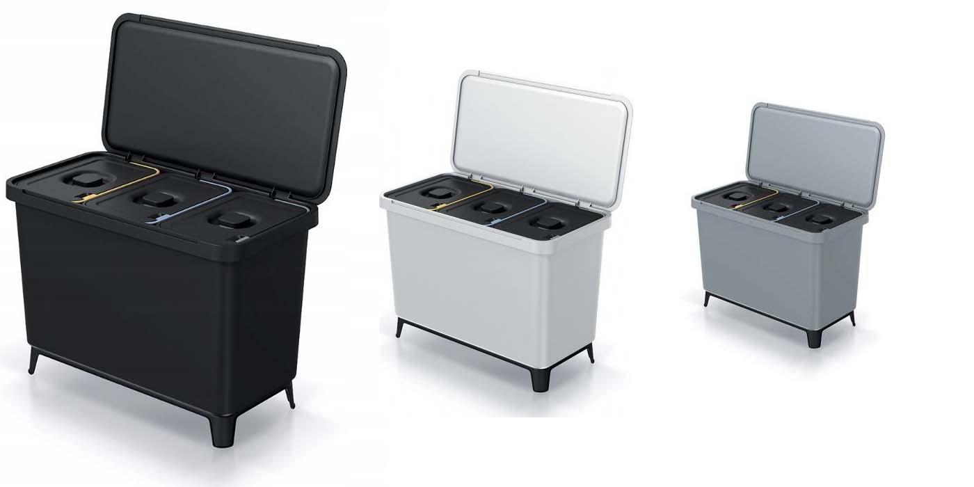 Kosz na śmieci 30l segregacja odpadów śmietnik potrójny pojemnik 3x10l