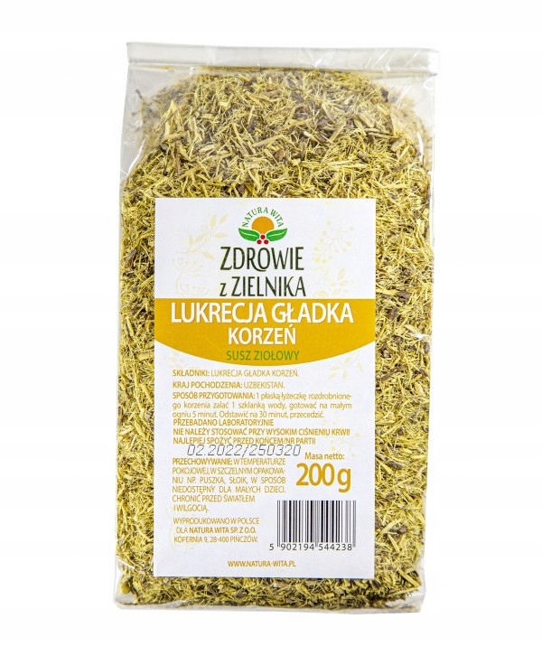 

Lukrecja Gładka Korzeń Susz 200g Natura Wita