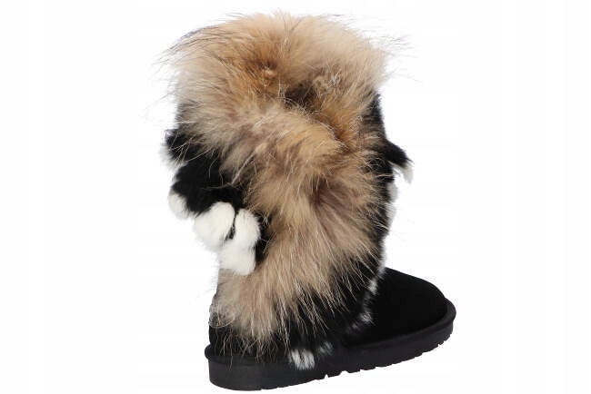 WD840 ŚNIEGOWCE EMU BUTY ZIMOWE SKÓRZANE FUTRO 37 Kolekcja WINTER SHOES