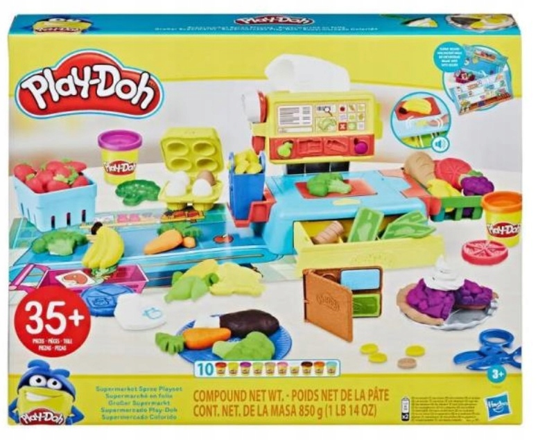 Play-Doh ciastolina zestaw supermarket sklep akcesoria F3621