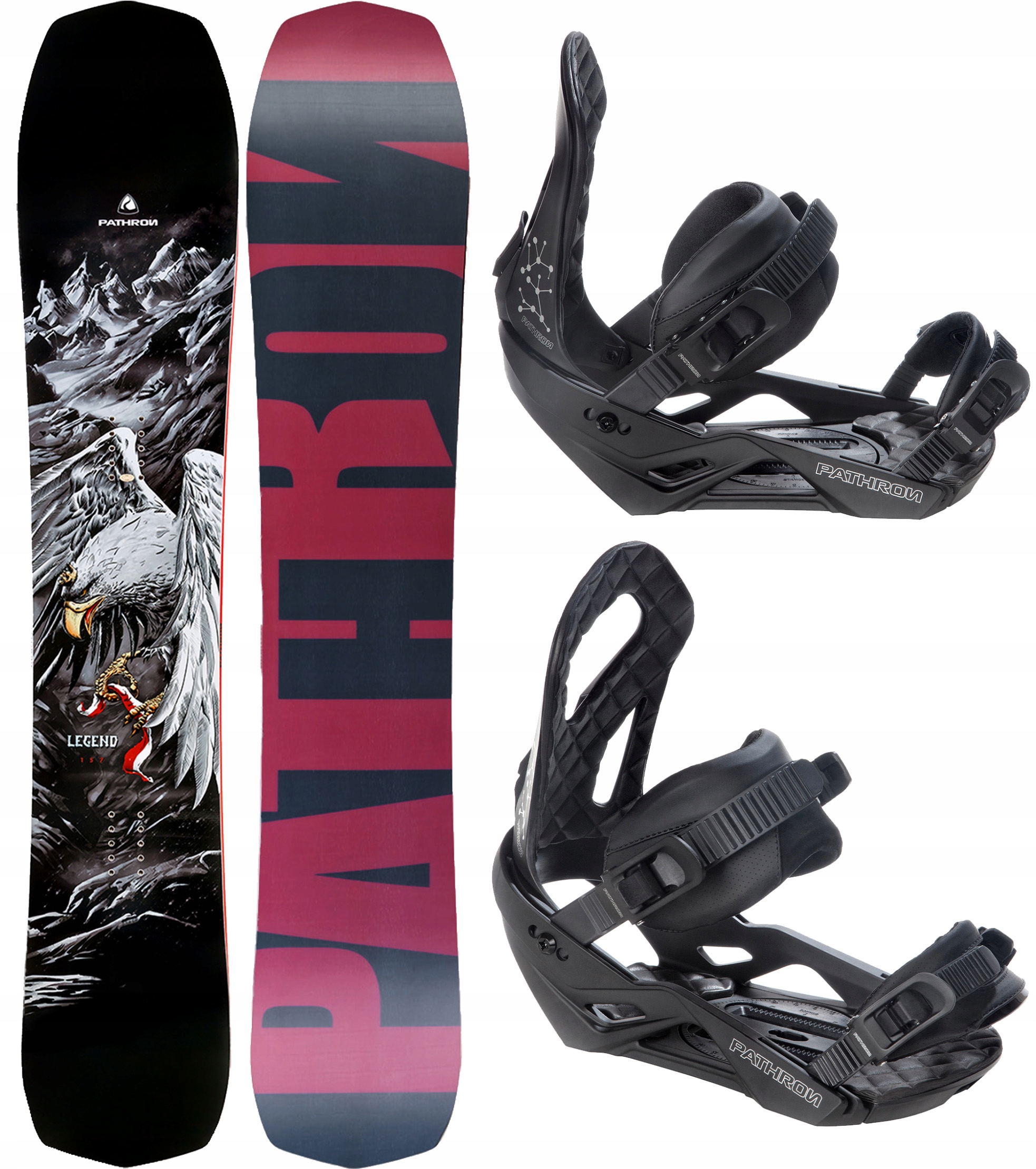 Deska snowboardowa Pathron Legend 147cm + wiązania AT