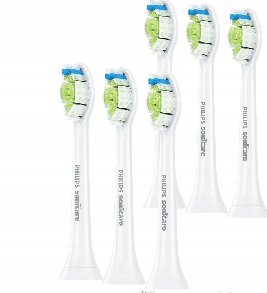6x KOŃCÓWKI DO PHILIPS SONICARE OPTIMAL WHITE W2 DIAMOND CLEAN