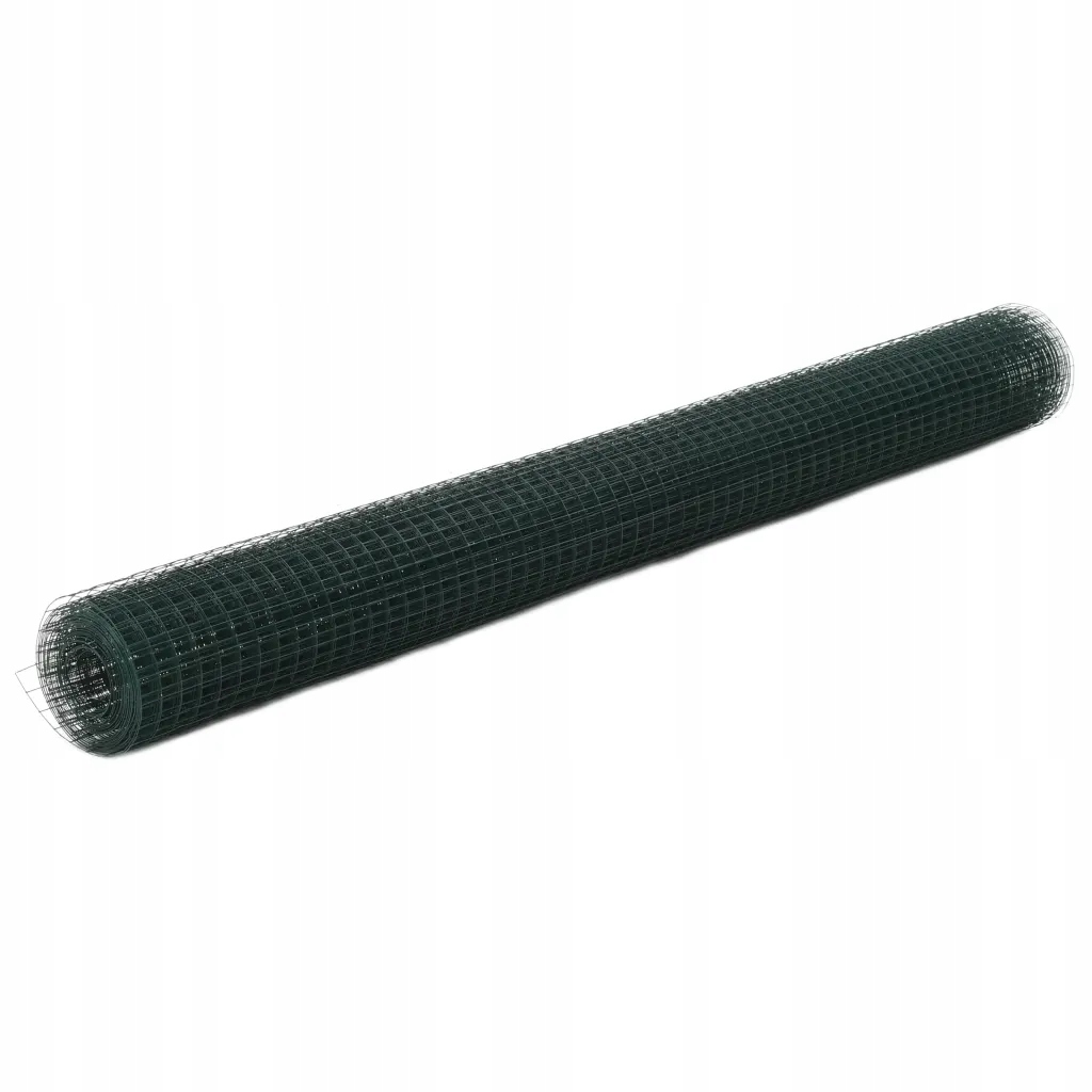 Plotová síť Pvc zelená 10x1,5 m, oka 25x25 mm, ocel