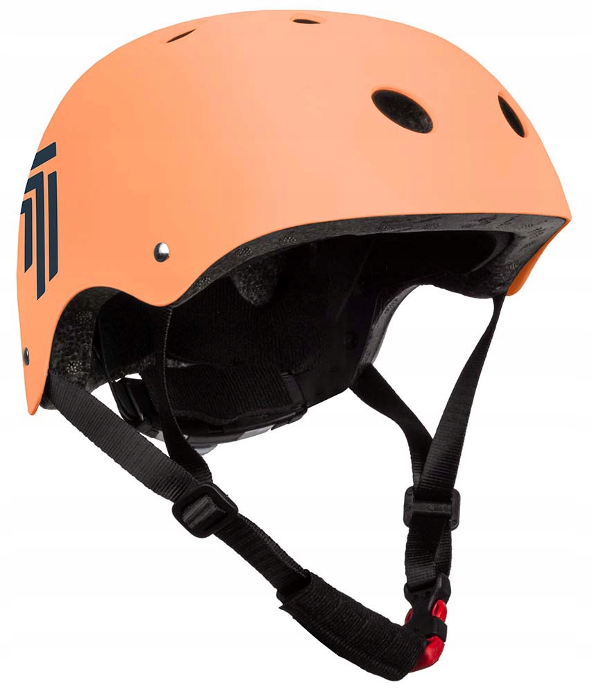 Kask Sportowy Abs 52-56 Rowerowy Black Orange Bike