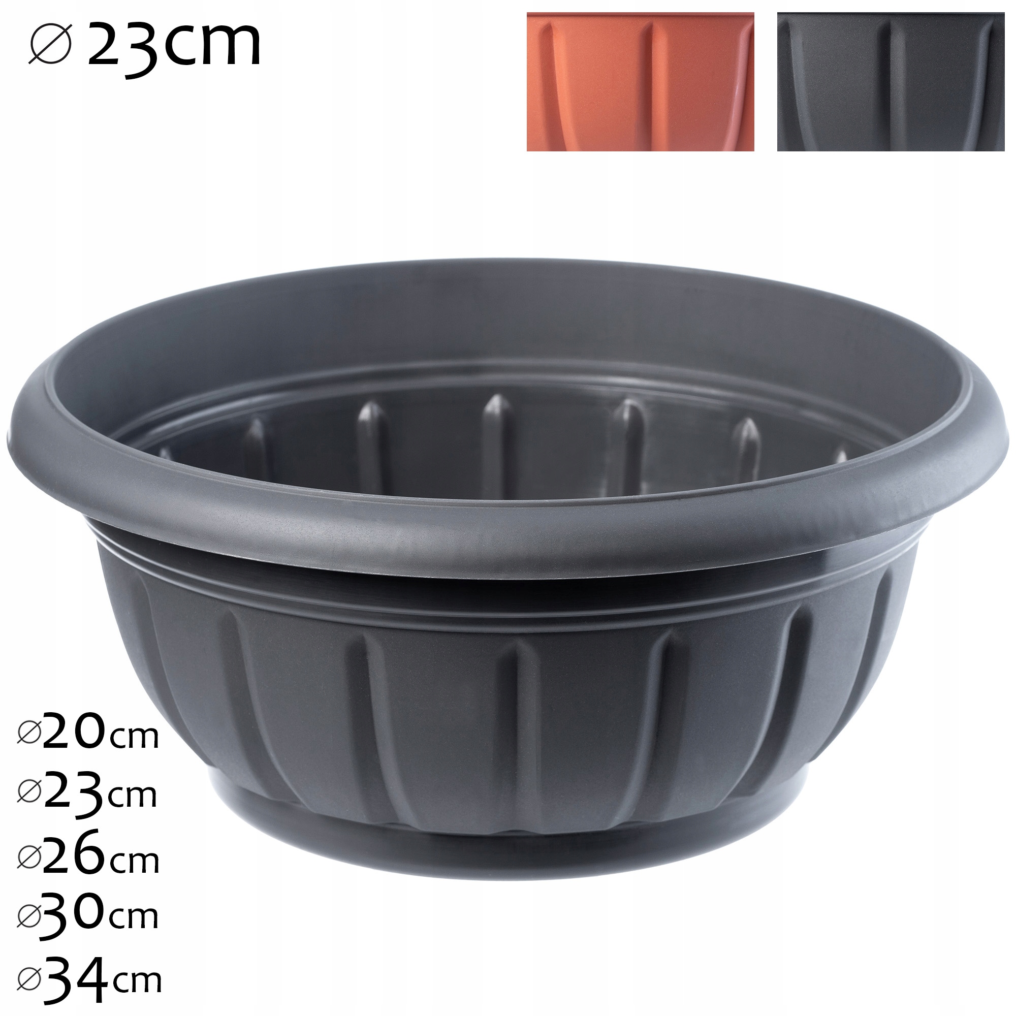 DONICZKA DONICA MISA GABION NA KWIATY 23 CM KOLORY Kształt owalny