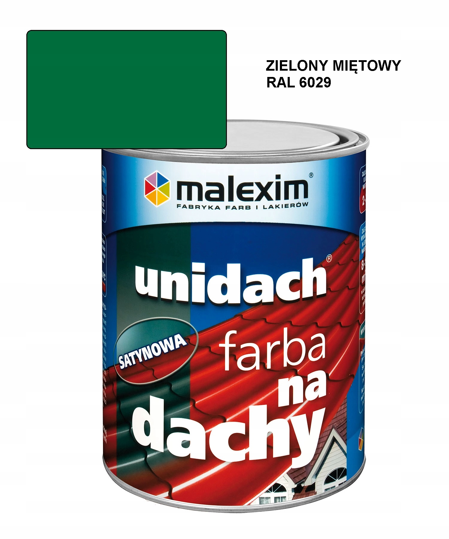 Unidach 10L Satin Ral 6029 Barva pozink střechy