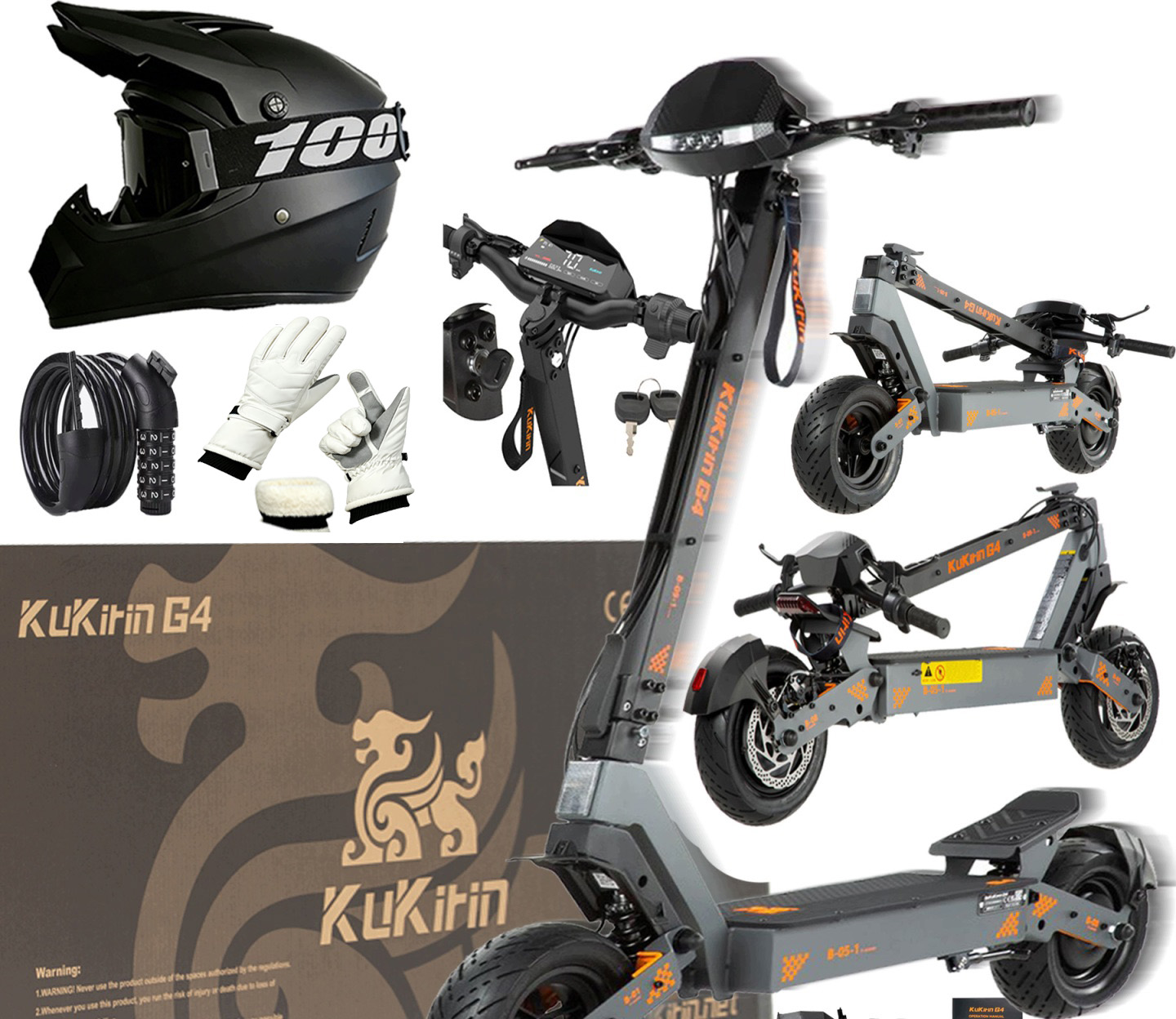 2026 KuKirin G4 elektrické vozidlo 2400W 60V 20AH 70KM/H 75KM 11cail