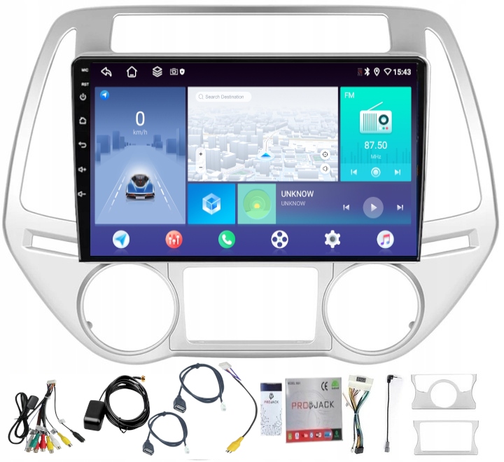 Rádio Navigácia Carplay Android Hyundai I20 2012-2014 4GB 64GB Sim