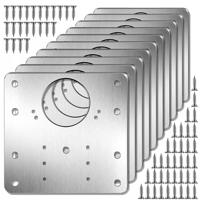 100x ZESTAW DO NAPRAWY WYRWANYCH ZAWIASÓW MEBLI