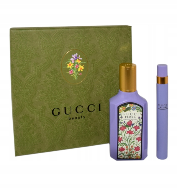 Sada Gucci Flora Gorgeous Magnolie EdP 50 ml Cestovní sprej 10 ml