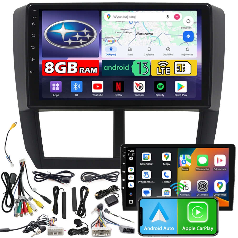 Autorádio Ncs ZQ9 Subaru Forester 2007-2013 Android 8GB Lte