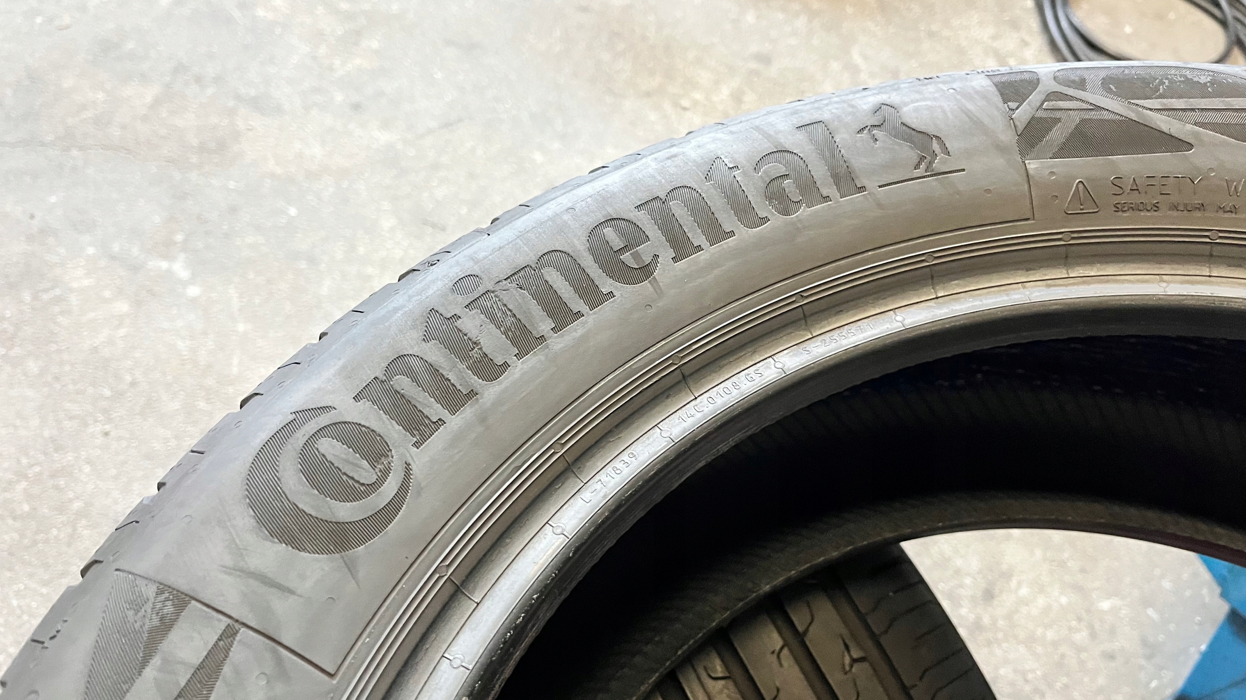 2 tyres summer 215/55R17 Continental EcoContact 6 6mm 2022r