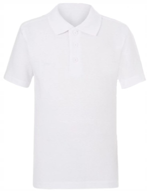 GEORGE bluzka KOSZULKA POLO biała REGULAR 122-128