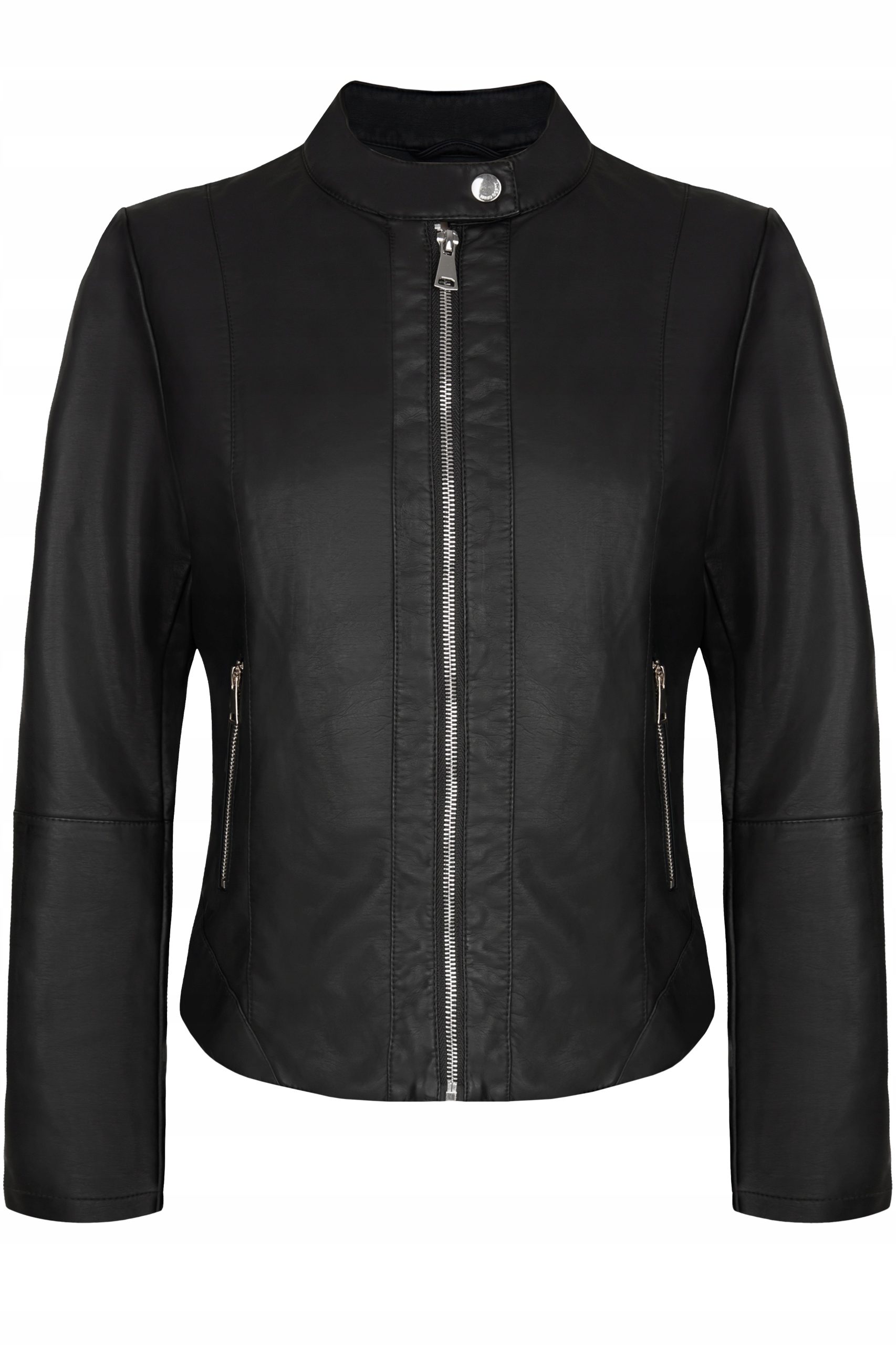 KURTKA DAMSKA SKÓRZANA RAMONESKA PRZEJŚCIOWA SKÓRA Model wiosenna jesienna duże rozmiary wiosna motocyklowa