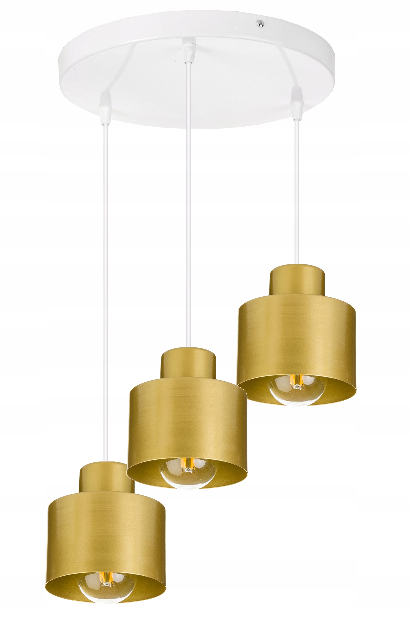 závěsné stropní svítidlo Zwis lustr zlatý kov 3