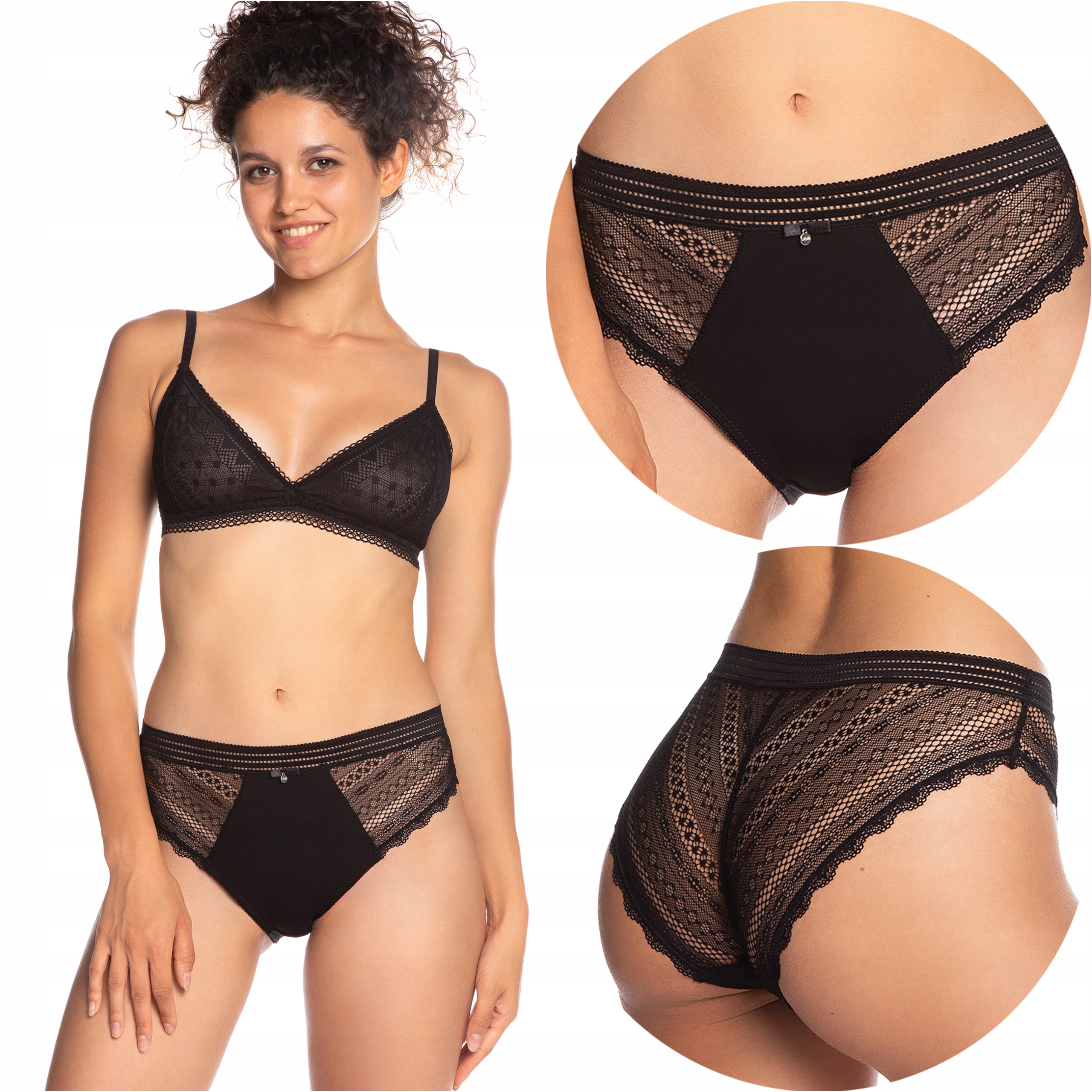 

Majtki damskie 2-PAK figi bikini Lama 4004BI S