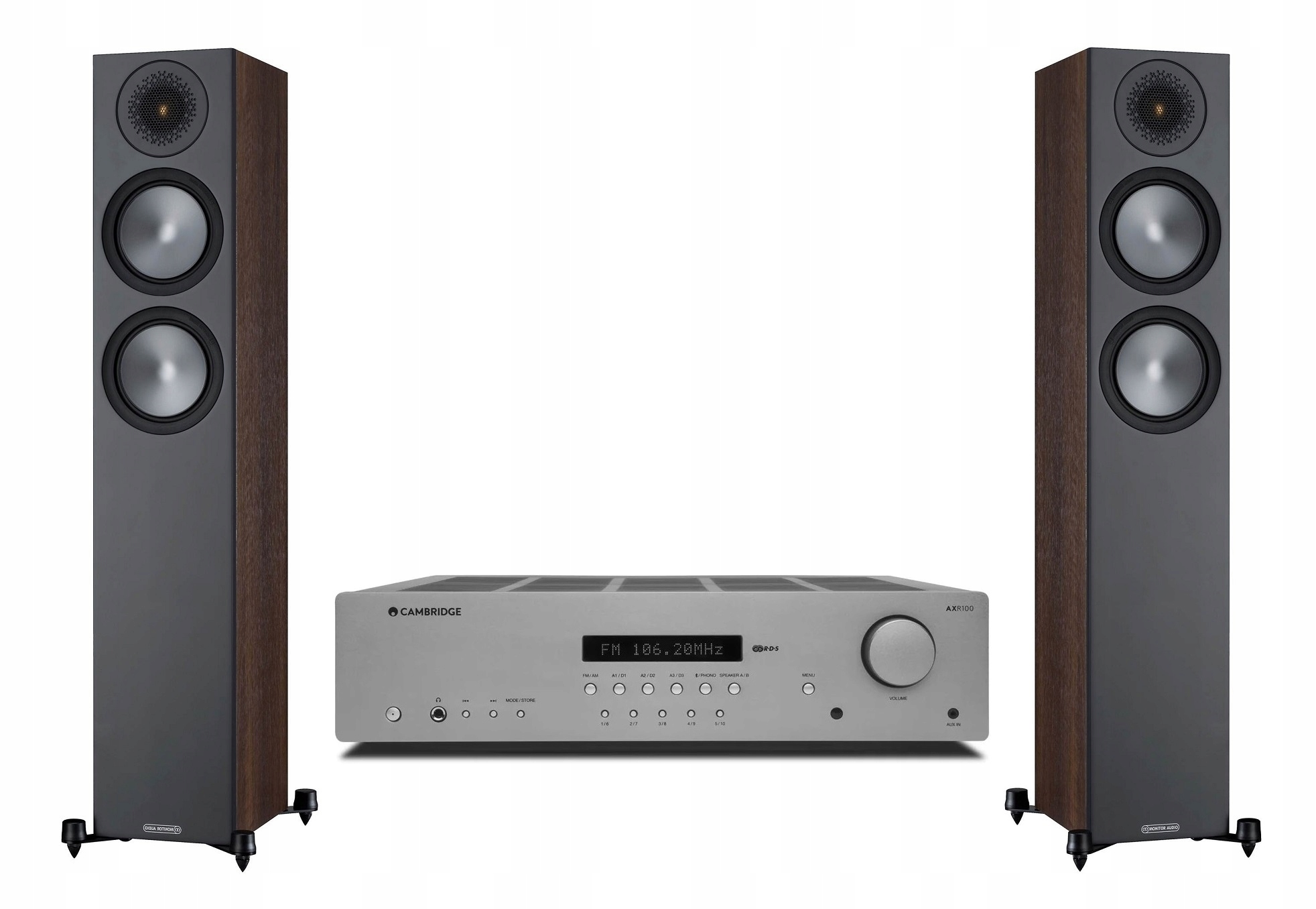 Cambridge Audio AXR100 Monitor Audio Bronze 200