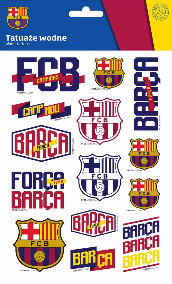 TATUAŻE WODNE FC-203 FC BARCELONA BARCA