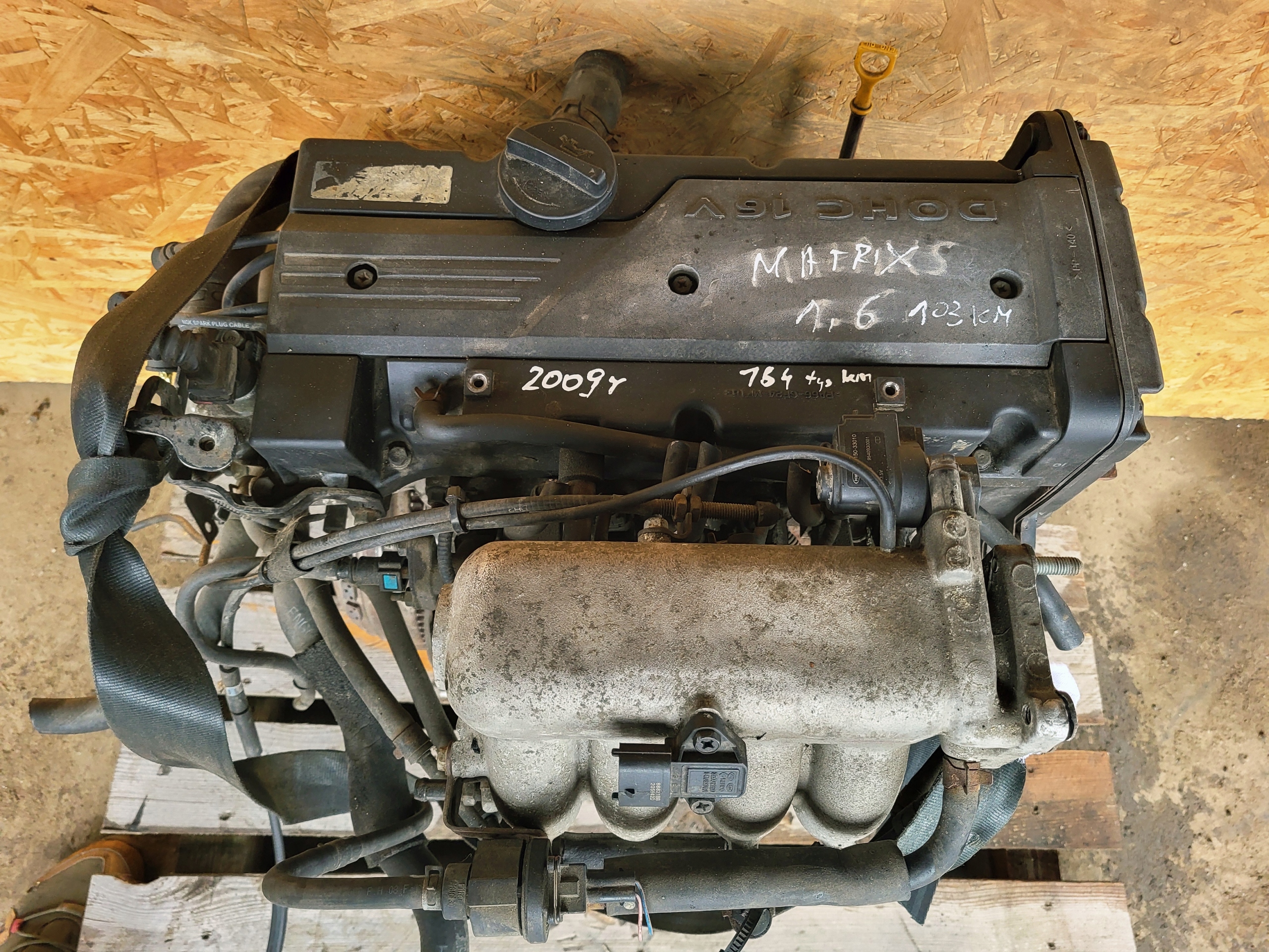 engine HYUNDAI MATRIX 1.6 B 103KM 164TYS 2009R