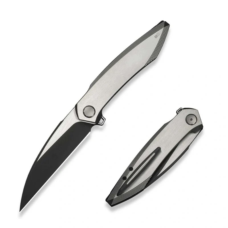Nůž skládací WeKnife Fluxor Satin/Black Titanium, černý (WE23071-4)