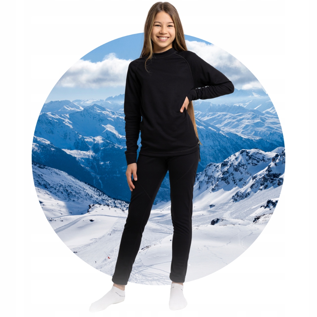 ODZIEŻ TERMOAKTYWNA DLA DZIECI 164 KOMPLET ODDYCHAJĄCY CIEPŁY Z MESZKIEM Marka Inna marka