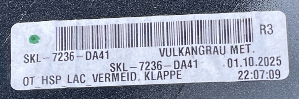 PORSCHE MACAN EV 2024- SPOILER bonnet rear rear part VULKANGRAU SKL7236DA41