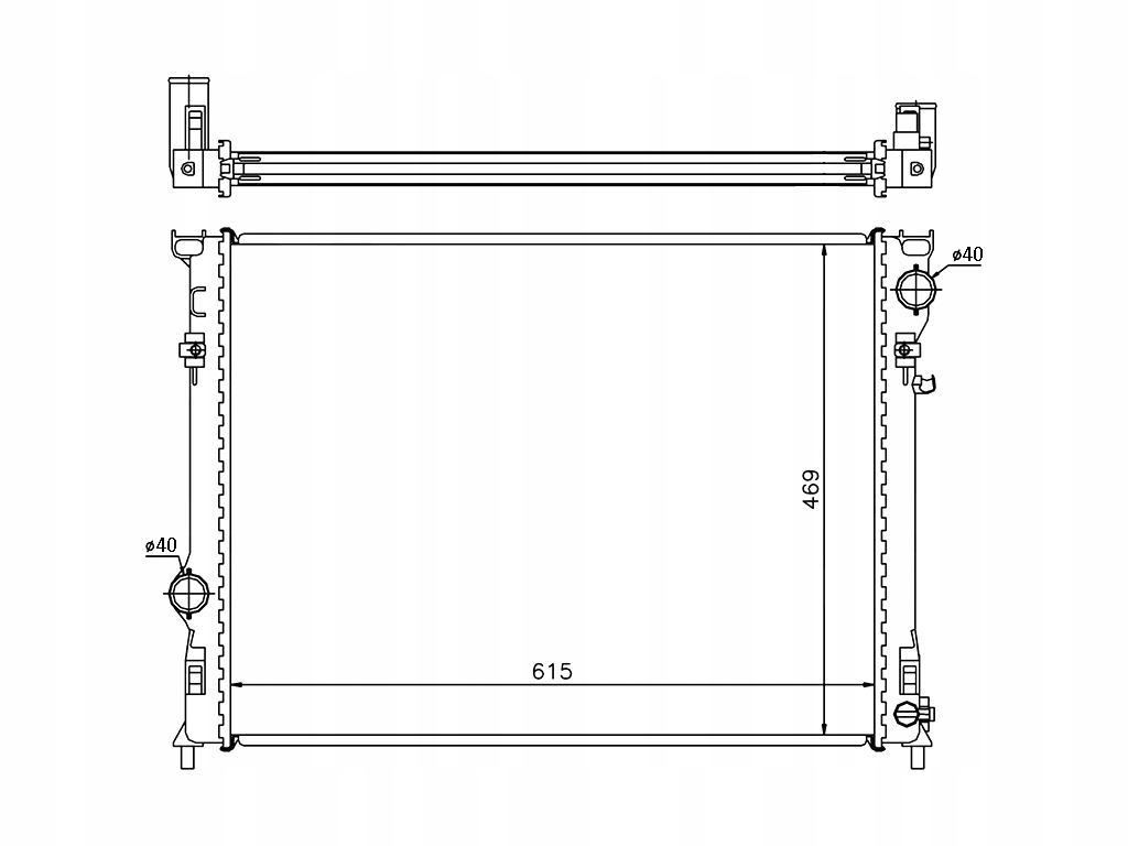 DODGE CHALLENGER 2015- CHŁODNICA 5170742AA