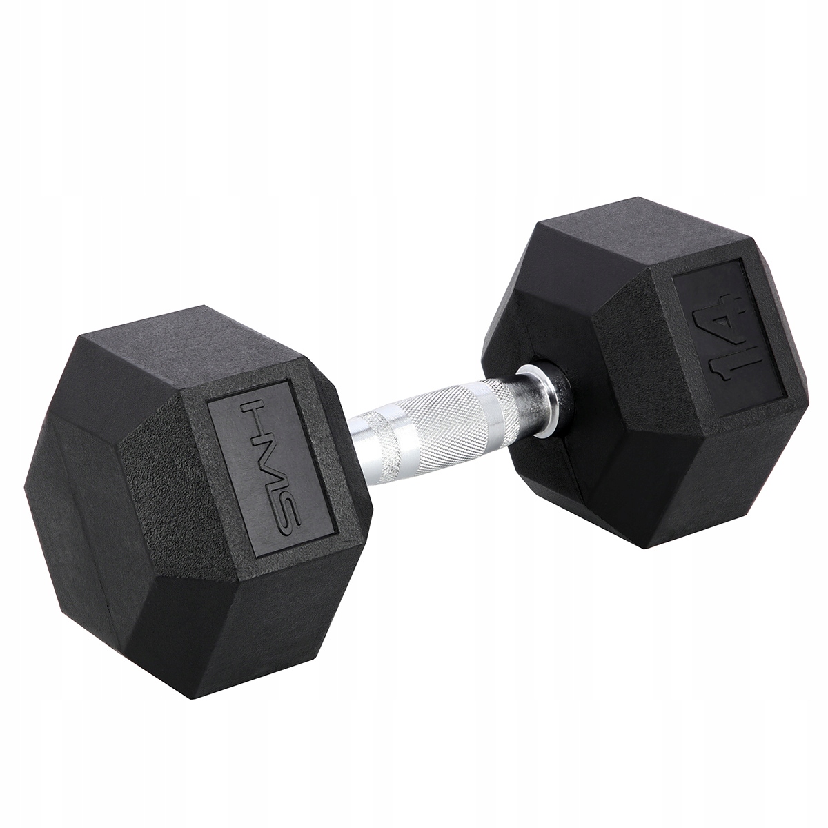 Powlekane gumowane Hantle stałe Hms 1x 14 kg