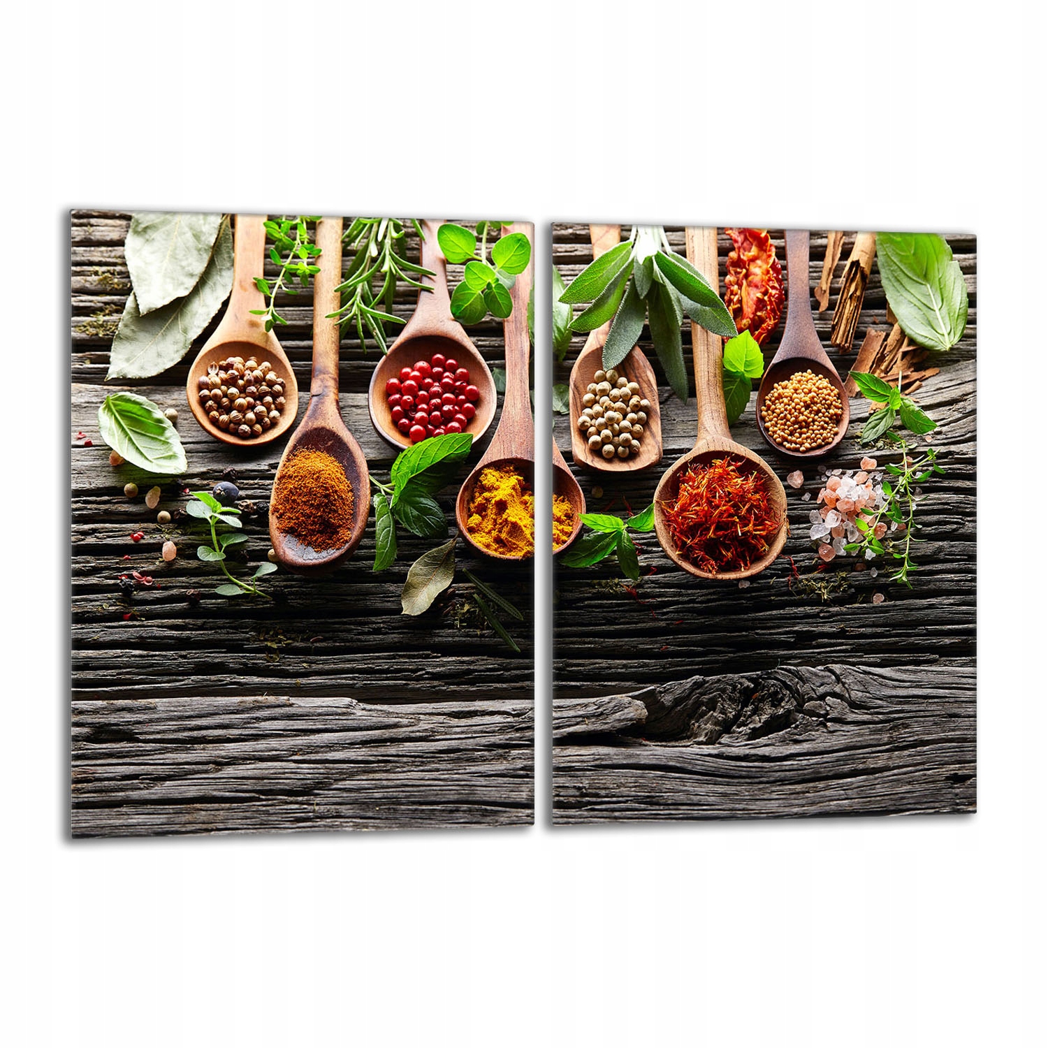 Skleněná ochranná deska na sporák 40x52 Koření do kuchyně