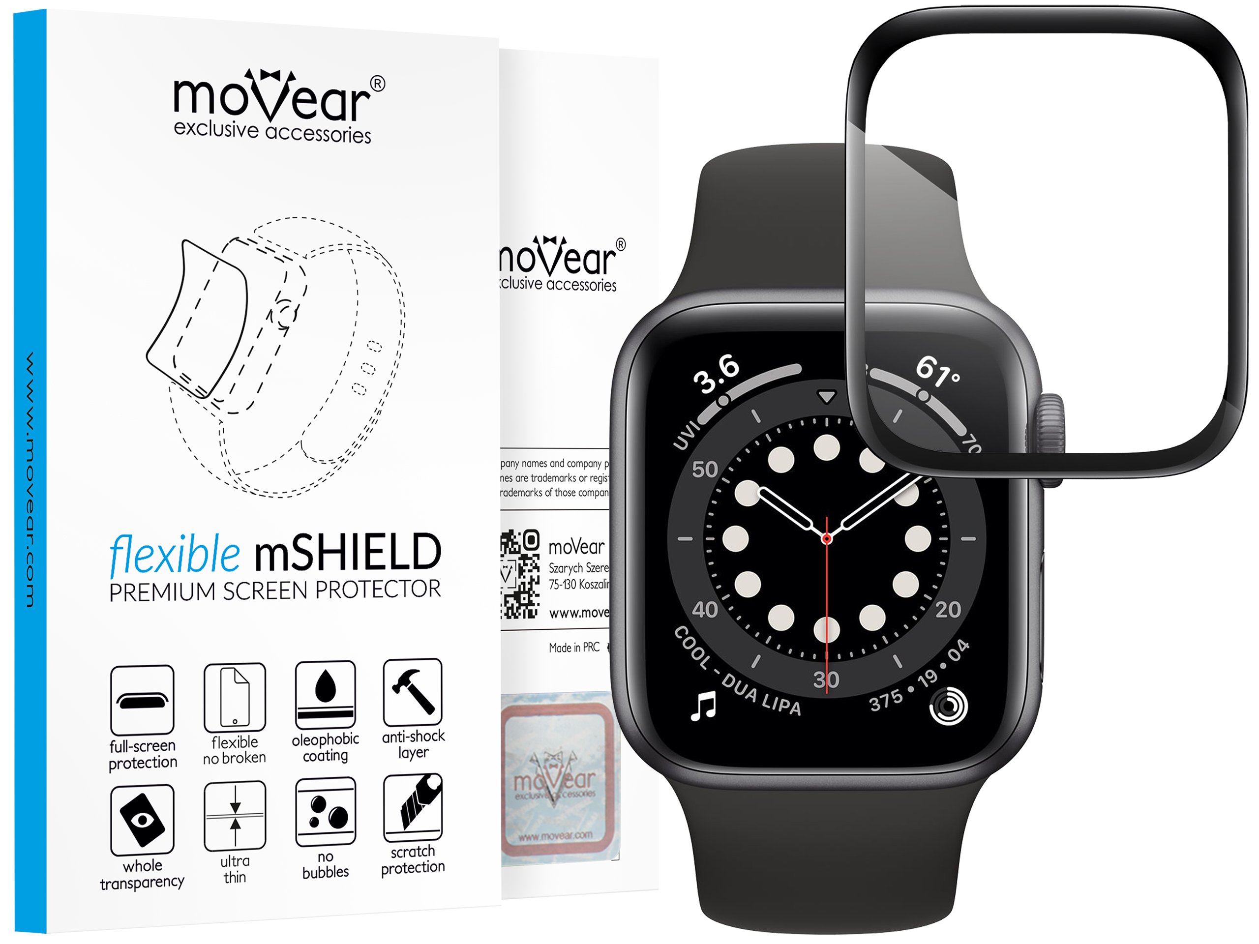 

flexible mSHIELD 3D Pro do Apple Watch 6 5 4 Se 44