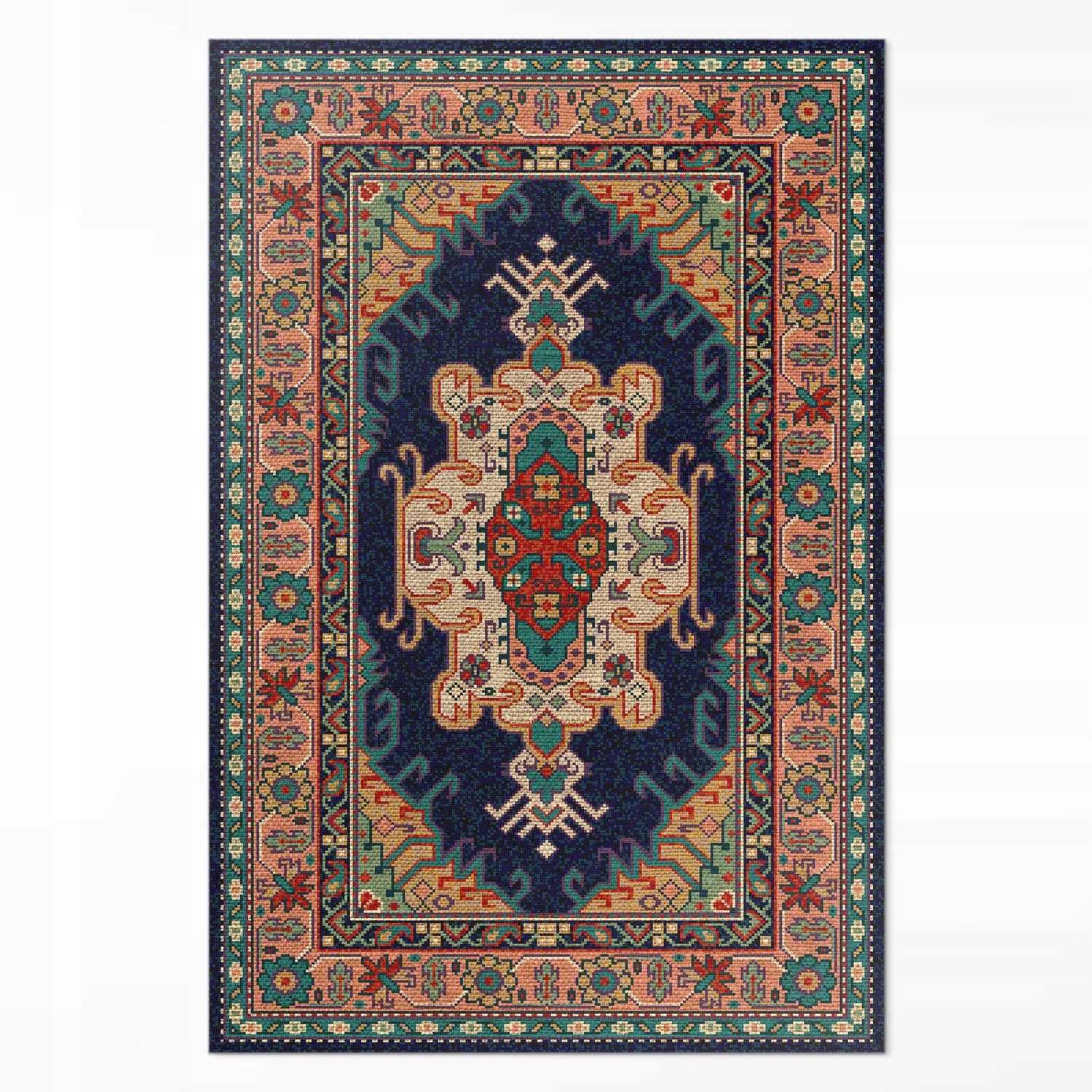 Vinylový protiskluzový koberec Orientální ornament v perském stylu 150 x 225 cm