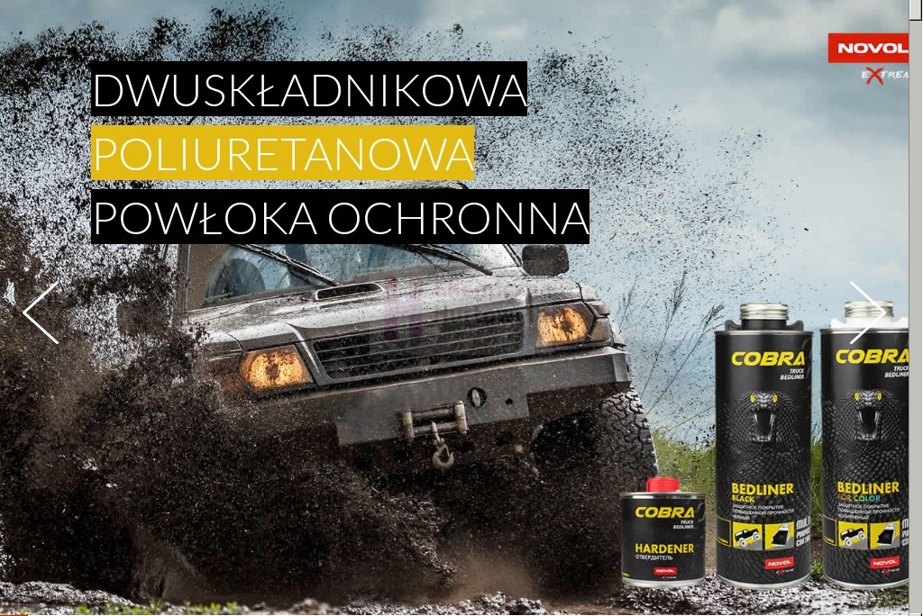NOVOL COBRA Ochronna Powloka Poliuretanowa CZARNA Brand Novol