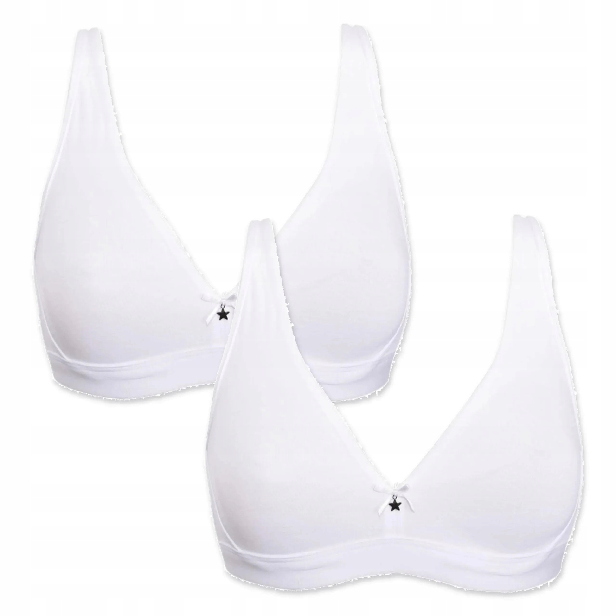 Sada 2 podprsenek Sielei Natural Cotton 1454 měkká bavlněná bílá 90B