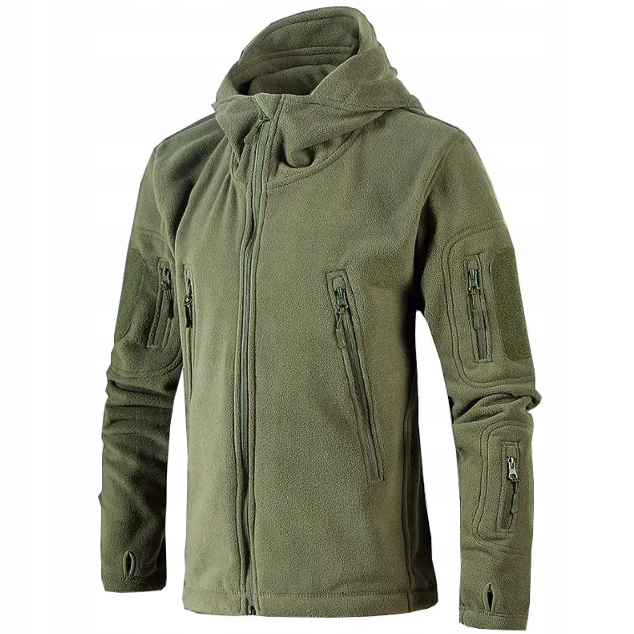 

Polar Wojskowy Bluza męska Olive z kapturem L