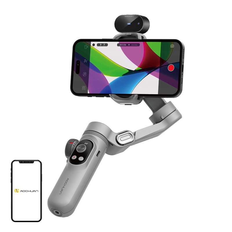 Aochuan Smart X Pro Gimbal 3-osý Ai senzor sledování obličeje zoom šedý
